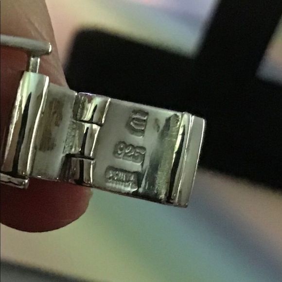 Vintage 925 Sterling‎ Silver Sodalite Bracelet - Picture 6 of 7